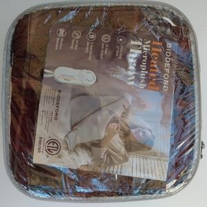 Biddeford Micro Plush Heated Throw Blankets Plaid